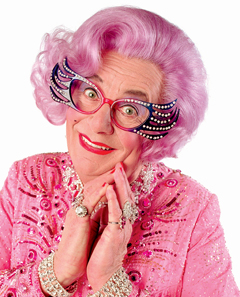 Dame Edna - perhaps the most Internationally famous man in a dress