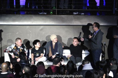 L-R: Eddie Huang, Hudson Yang, Randall Park and Exec. Producer Melvin Mar answer question from Jeff Yang