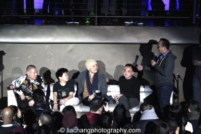 L-R: Eddie Huang, Hudson Yang, Randall Park and Exec. Producer Melvin Mar answer question from Jeff Yang Photo by Lia Chang